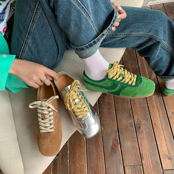 Women’s Casual Lace-Up Sneakers – Stylish Daily Walking Shoes