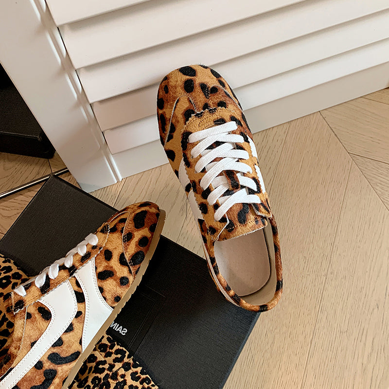 Women's Stylish Leopard Print Comfort Tennis Shoes