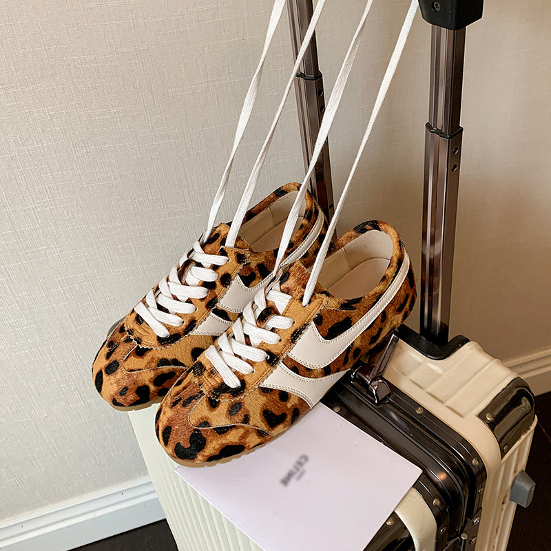 Women's Stylish Leopard Print Comfort Tennis Shoes