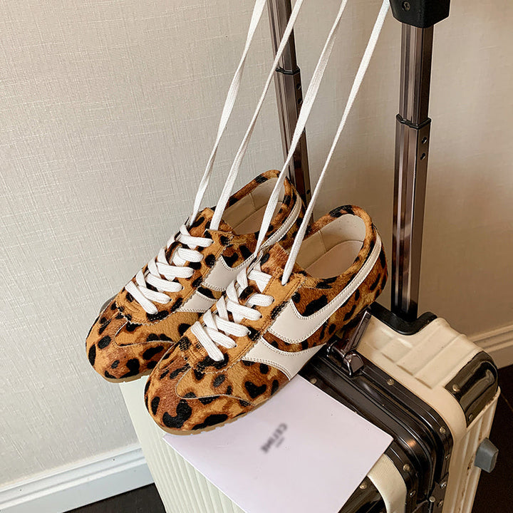Women's Stylish Leopard Print Comfort Tennis Shoes