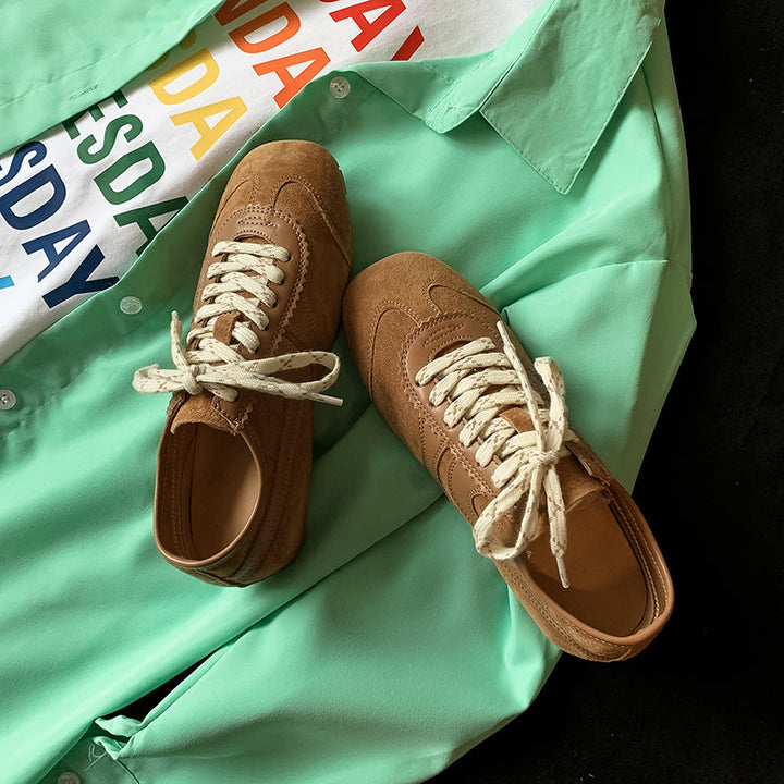 Women’s Casual Lace-Up Sneakers – Stylish Daily Walking Shoes