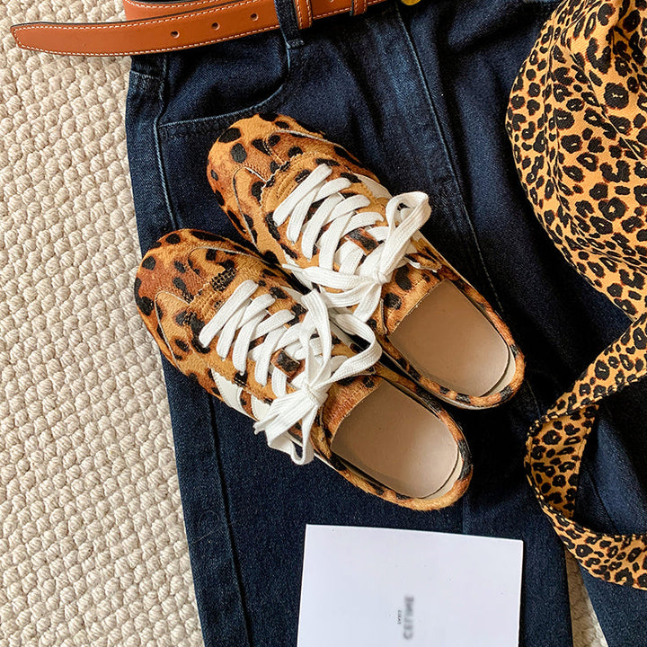 Women's Stylish Leopard Print Comfort Tennis Shoes