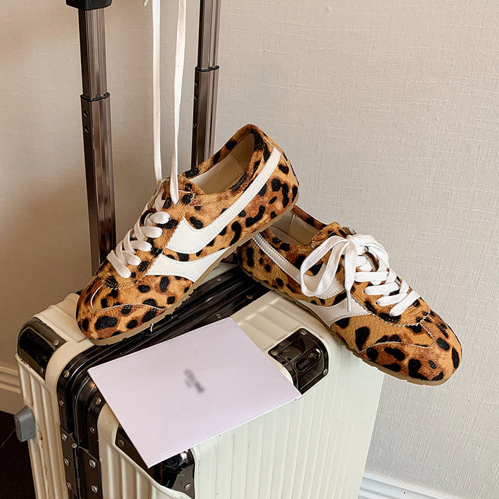 Women's Stylish Leopard Print Comfort Tennis Shoes