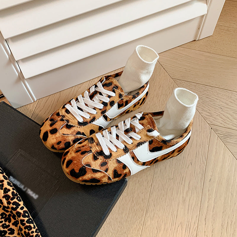 Women's Stylish Leopard Print Comfort Tennis Shoes