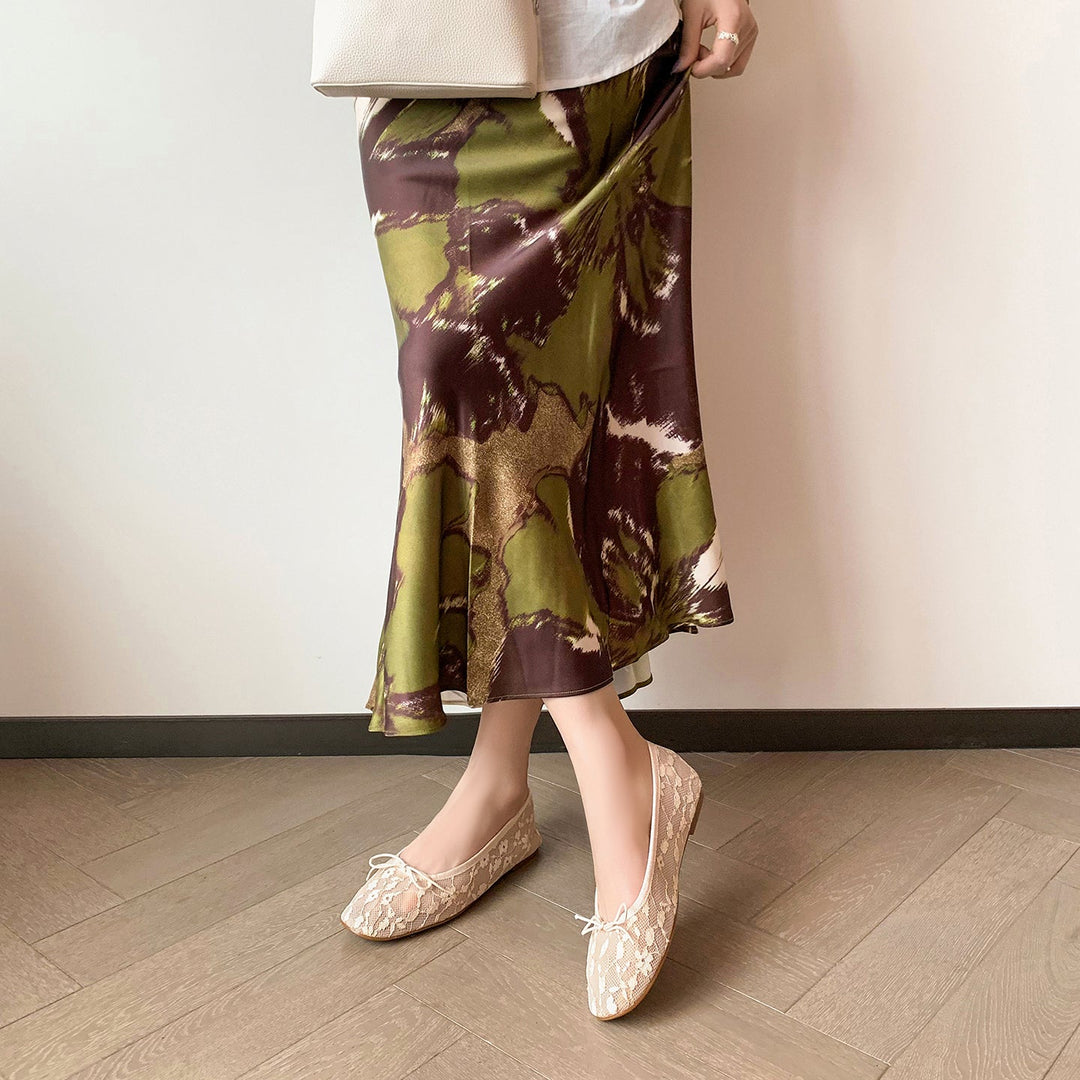 Women‘s French Style Lace Ballet Shoes - Elegant Summer Flats for Weddings and Daily Commute