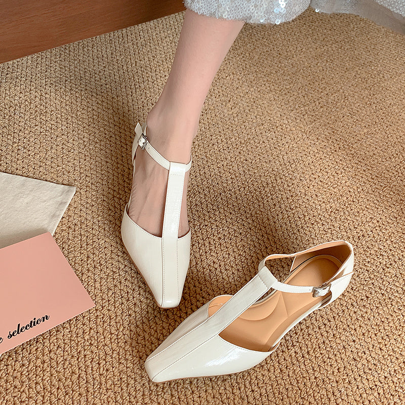 Women's Elegant T-Strap Sandals Modern Square Toe Mary Janes