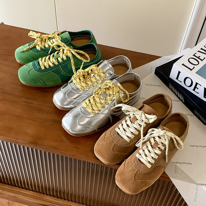 Women’s Casual Lace-Up Sneakers – Stylish Daily Walking Shoes