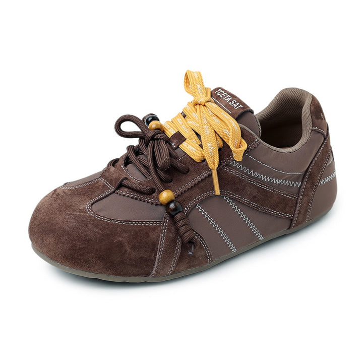 Trendy Women's Hidden Wedge Sneakers – Round-Toe Casual Shoes