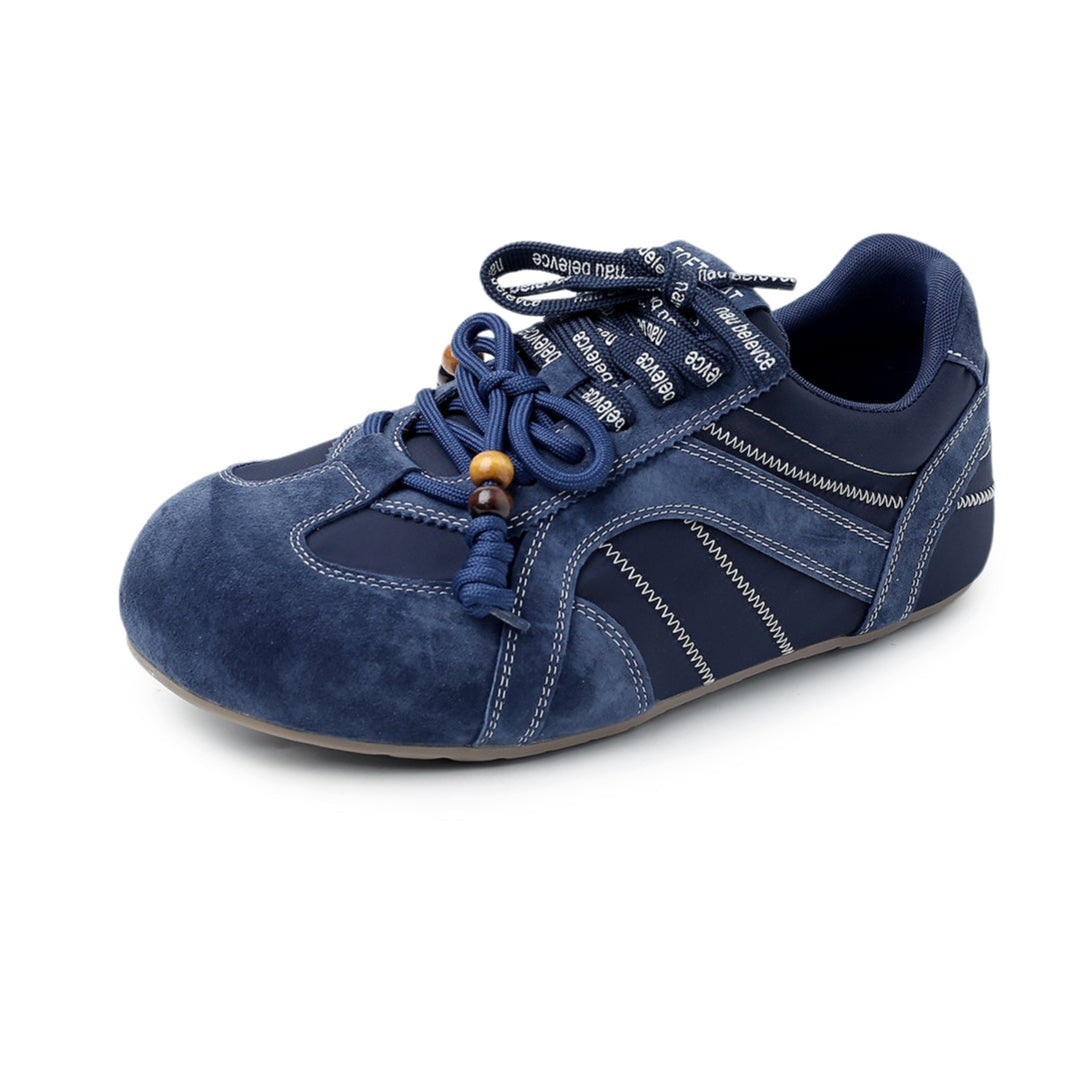 Trendy Women's Hidden Wedge Sneakers – Round-Toe Casual Shoes