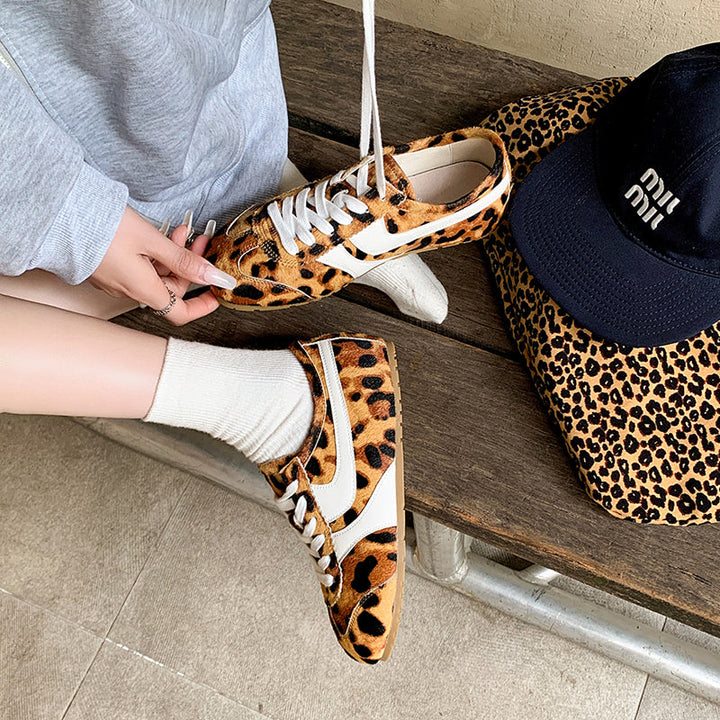 Women's Stylish Leopard Print Comfort Tennis Shoes