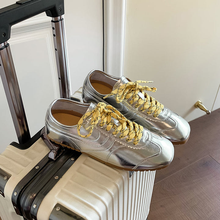 Women’s Casual Lace-Up Sneakers – Stylish Daily Walking Shoes