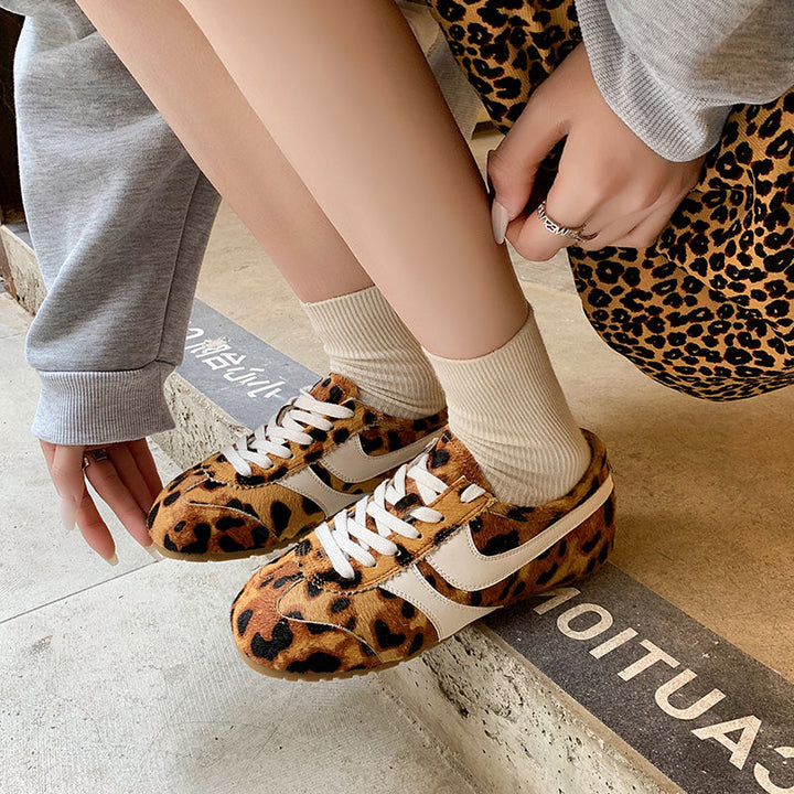 Women's Stylish Leopard Print Comfort Tennis Shoes