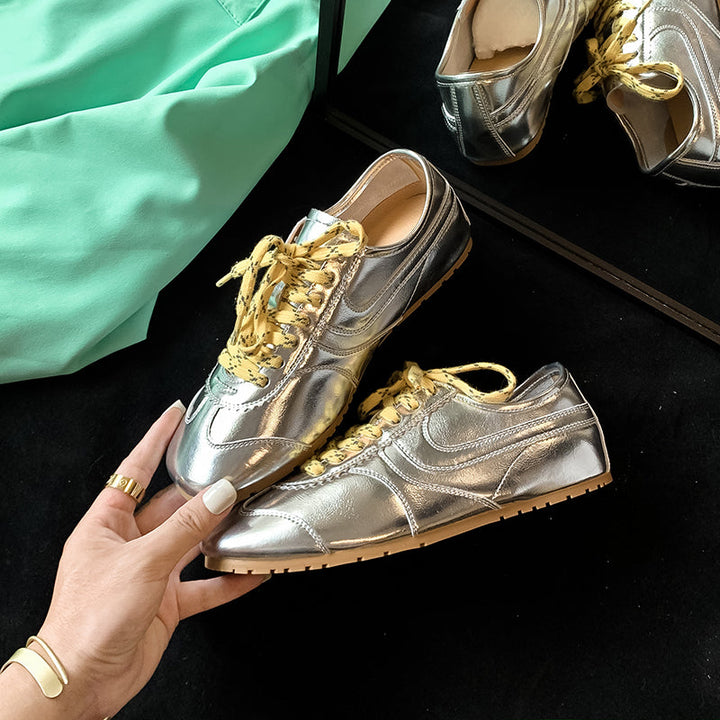 Women’s Casual Lace-Up Sneakers – Stylish Daily Walking Shoes