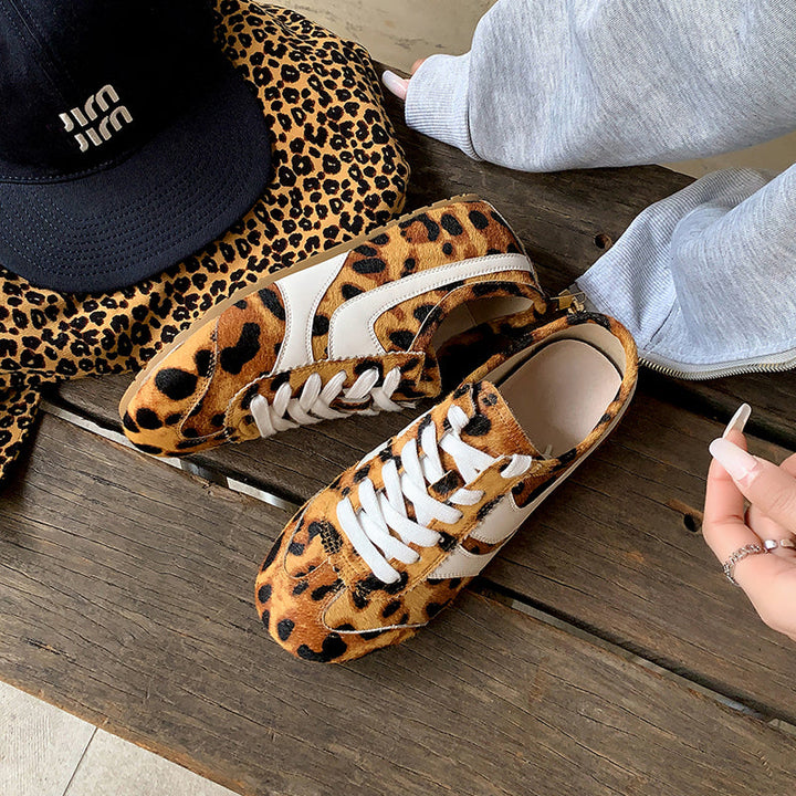 Women's Stylish Leopard Print Comfort Tennis Shoes