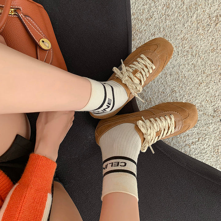 Women’s Casual Lace-Up Sneakers – Stylish Daily Walking Shoes