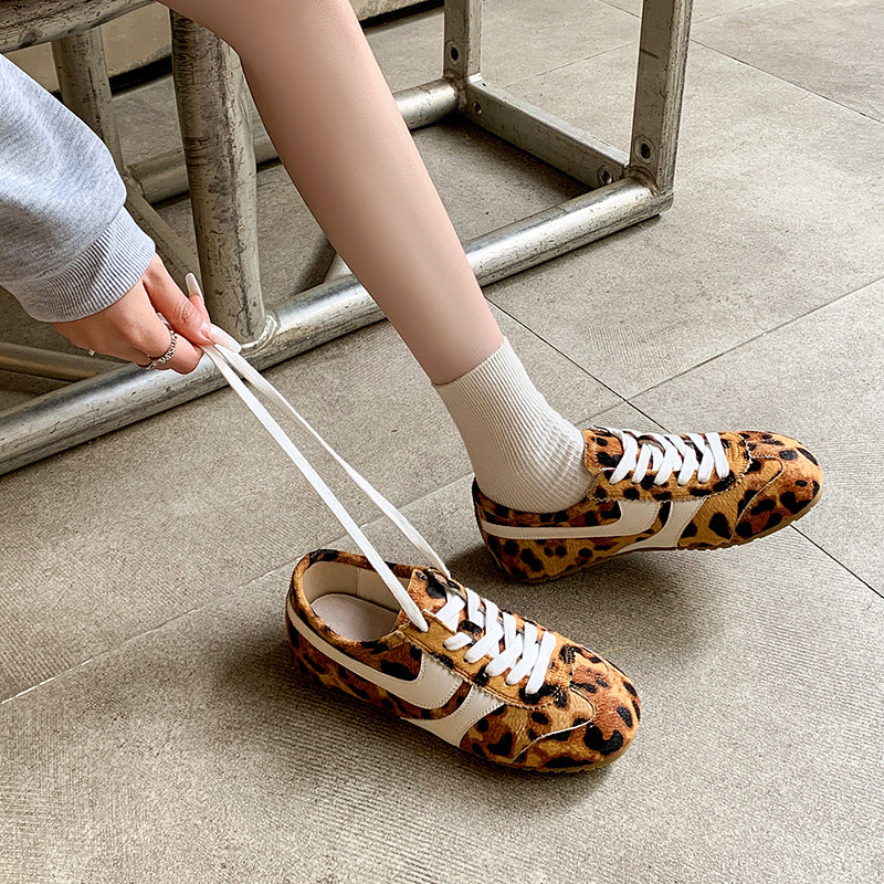 Women's Stylish Leopard Print Comfort Tennis Shoes