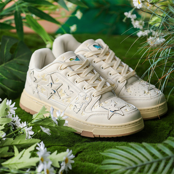 Unisex Low-Top Star Sneakers – Stylish Casual Couple Shoes