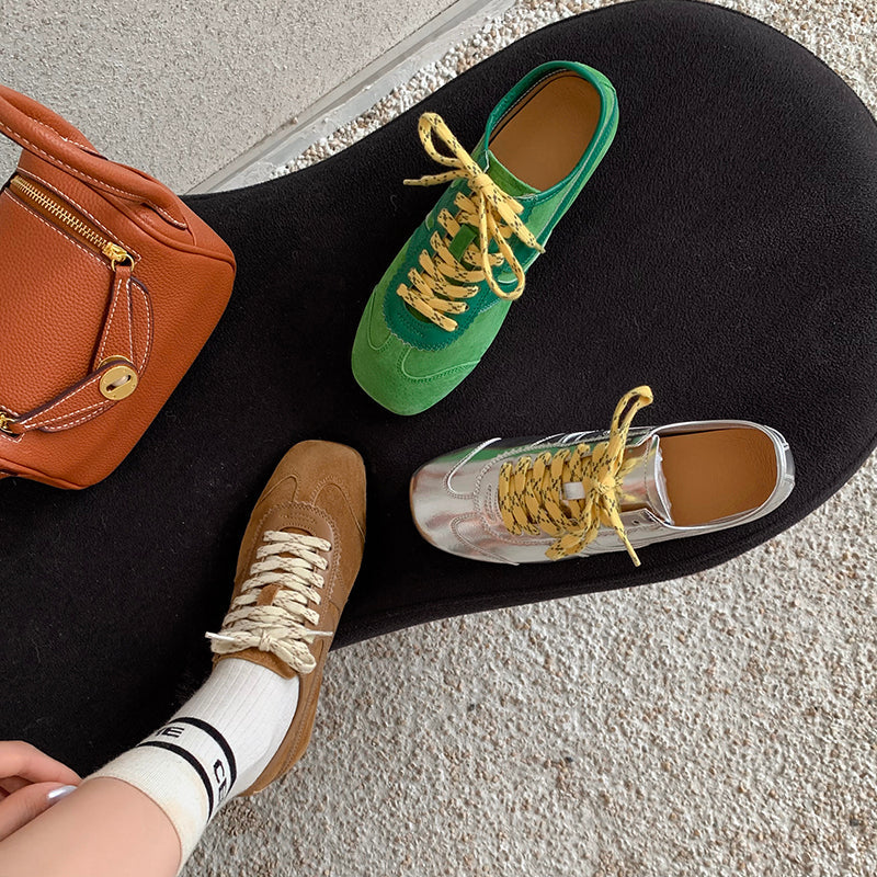 Women’s Casual Lace-Up Sneakers – Stylish Daily Walking Shoes