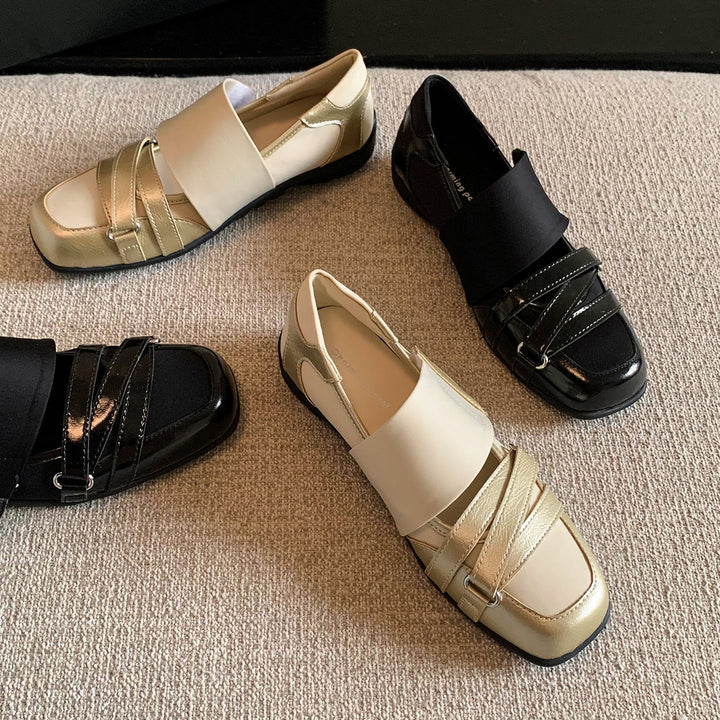 Women's Comfort Workwear Wedge Comfort Shoes with Adjustable Velcro Straps