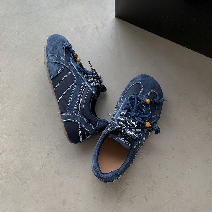 Trendy Women's Hidden Wedge Sneakers – Round-Toe Casual Shoes