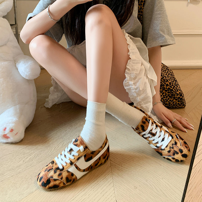Women's Stylish Leopard Print Comfort Tennis Shoes