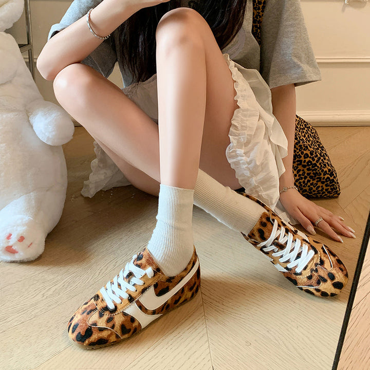 Women's Stylish Leopard Print Comfort Tennis Shoes