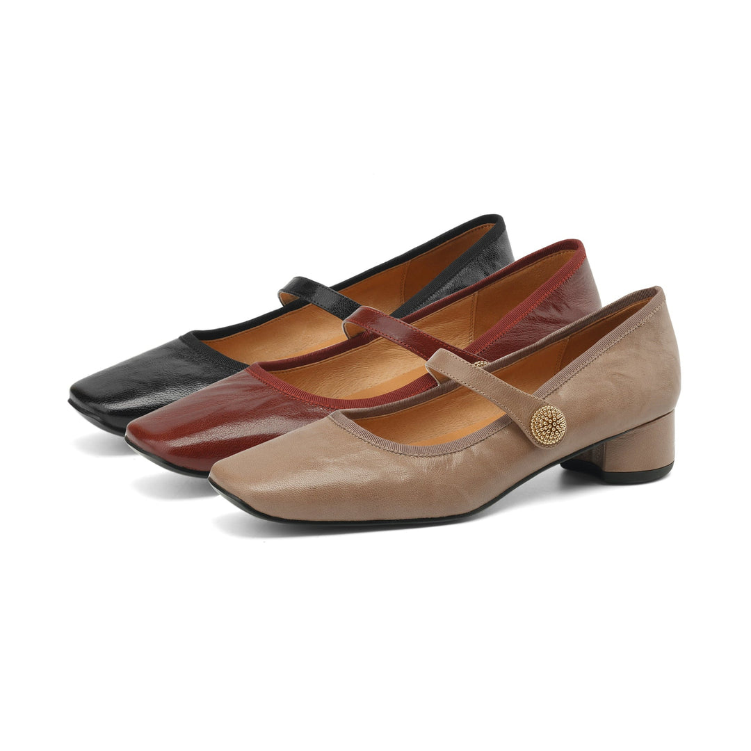 Clearance Sale Handmade Chic Womens Mary Jane $45.99 - Black/US8.5/CN40/250