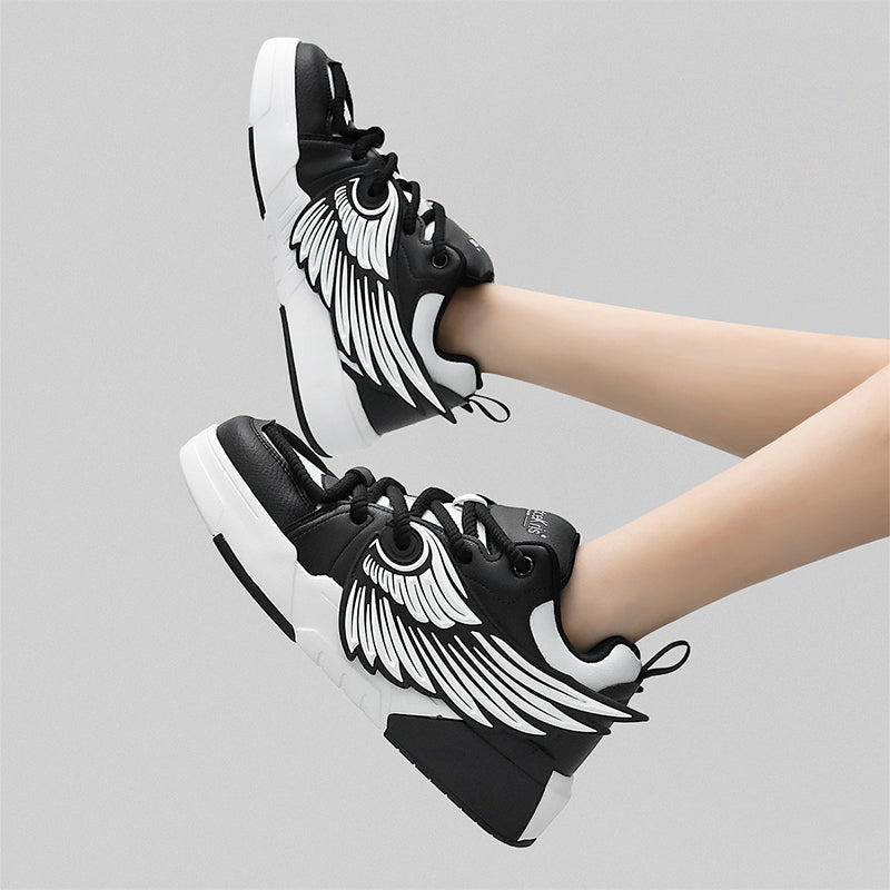 Casual Comfort Wings Skateboard Sneakers - Couple Style