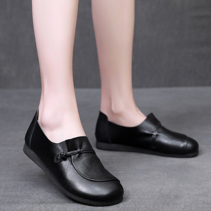 Women's Retro Slip-On Flats – Comfortable Everyday Shoes