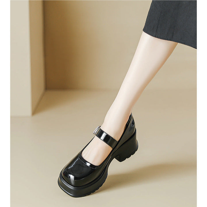 Women's Chunky Platform Mary Jane Pumps – Preppy High Heel Shoes