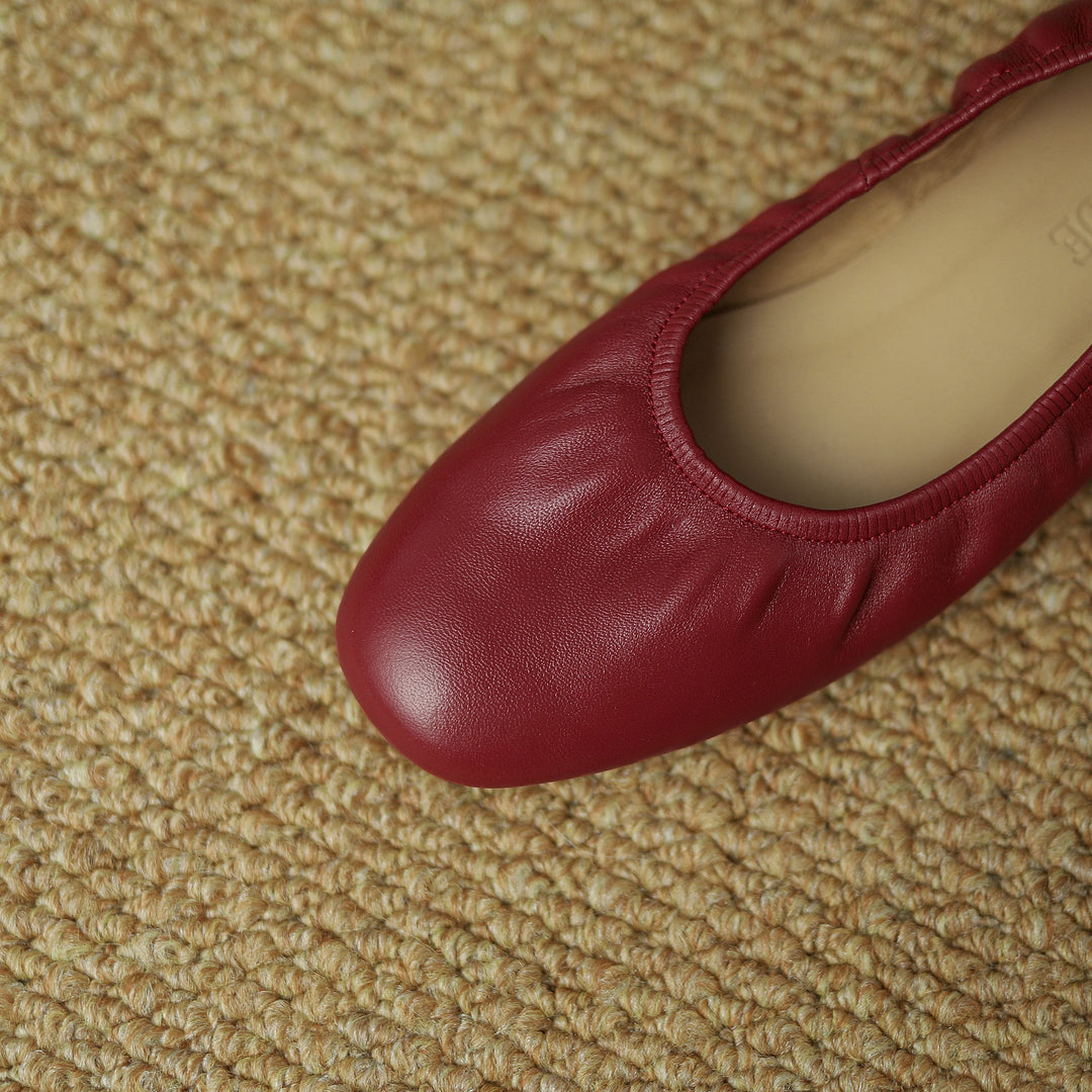 Women's Handmade Sheepskin Vintage Slip-on Comfort Glove Shoes