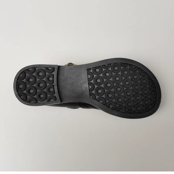 Wide Toe Box Daily Cute Genuine Leather Mary Jane Round Toe Flat Uniform Shoes