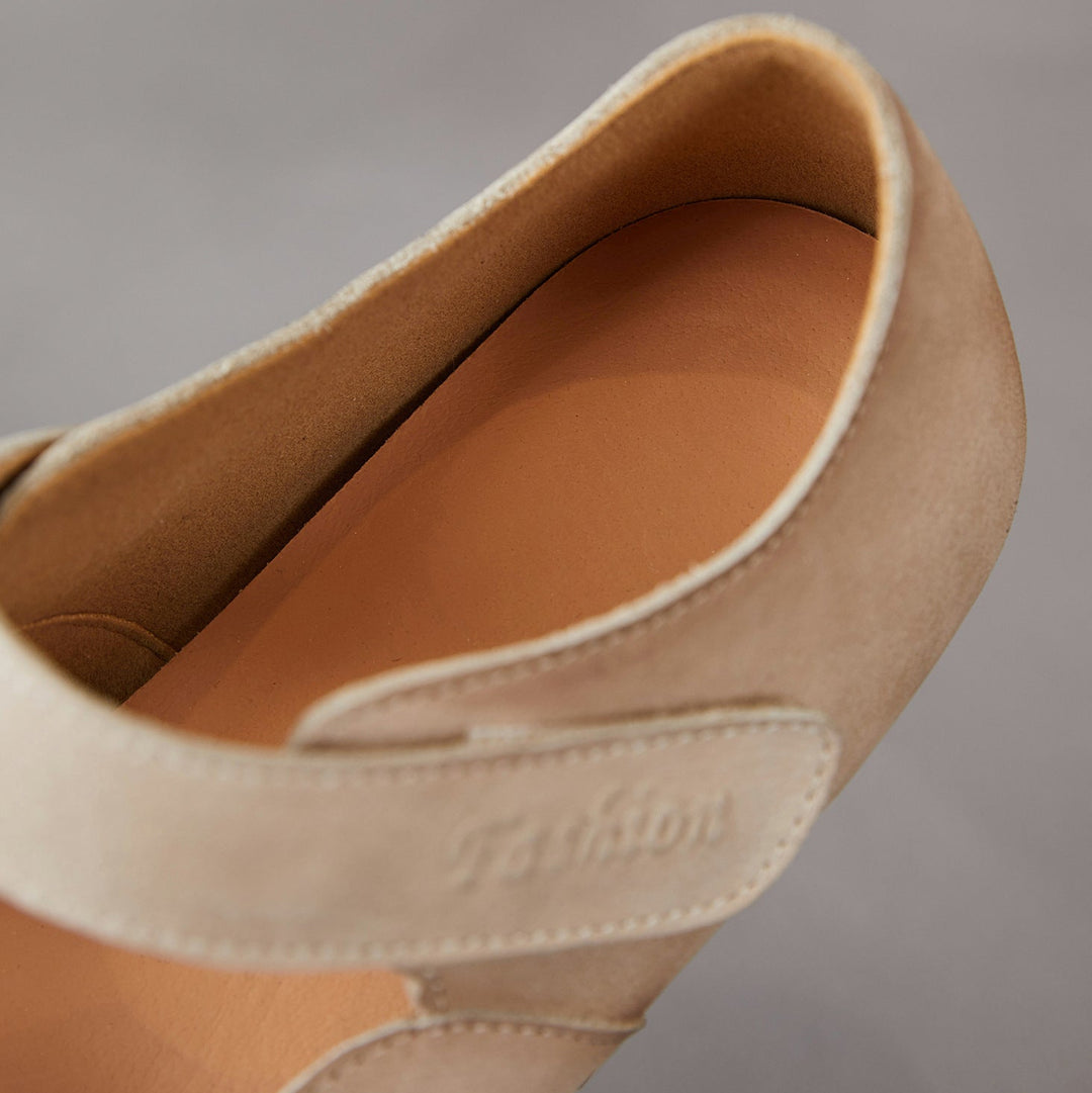Women's Retro-Artistic Flat Mary Janes with Velcro Straps