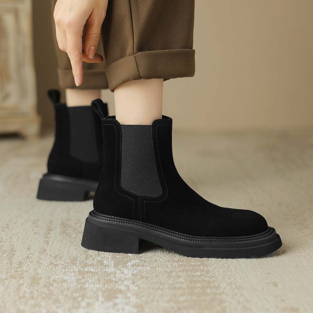 Women’s Handmade Sheepsuede Chelsea Boots – Vintage Ankle Style