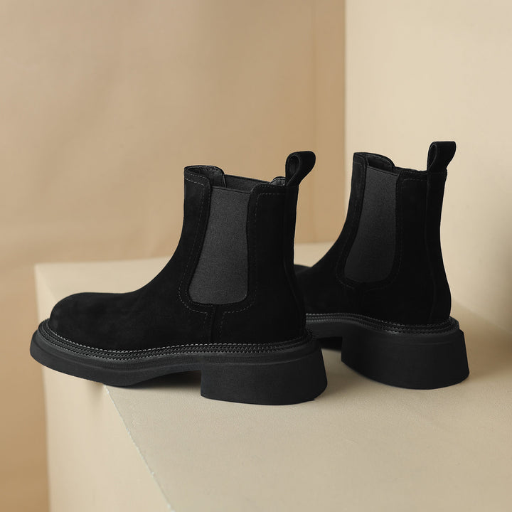 Women’s Handmade Sheepsuede Chelsea Boots – Vintage Ankle Style