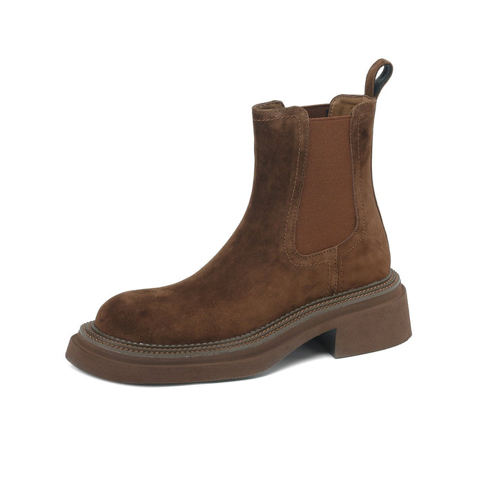 Women’s Handmade Sheepsuede Chelsea Boots – Vintage Ankle Style