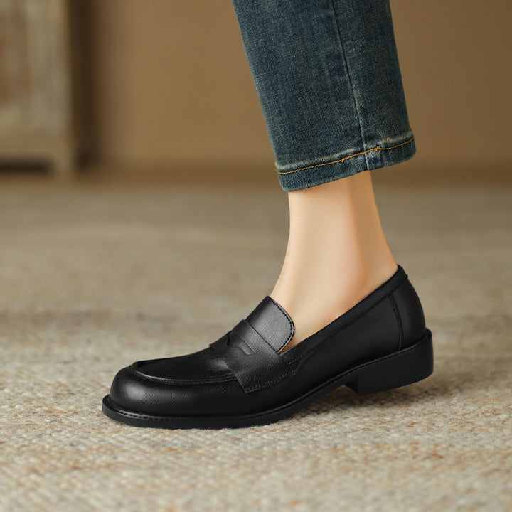 Handmade Womens Loafers Comfortable Leather Shoes