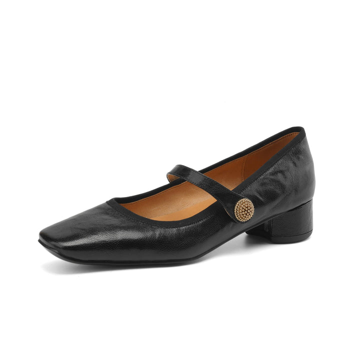 Clearance Sale Handmade Chic Womens Mary Jane $45.99 - Black/US8.5/CN40/250