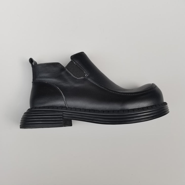 Women's British-Style Wide Toe Derby Boot – Soft Rubber Sole, Comfortable Fit