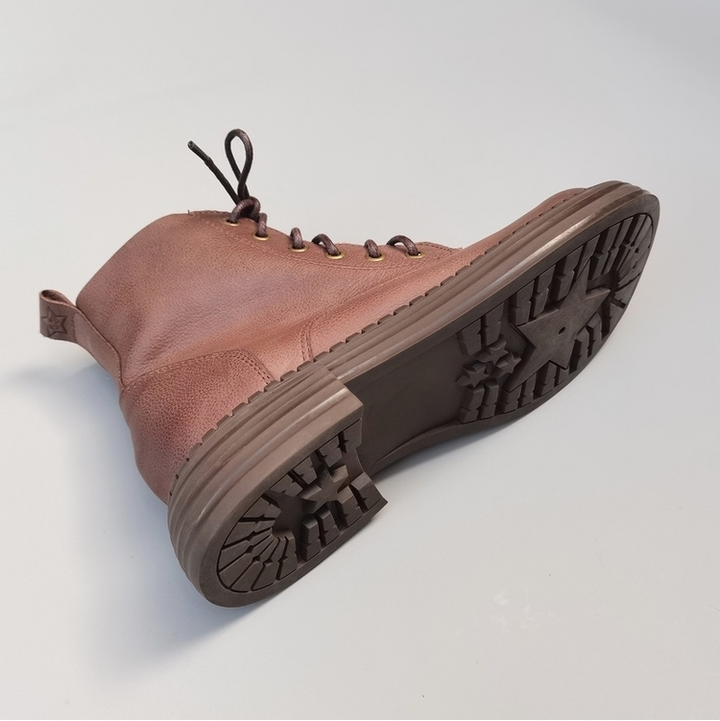 Wide-toe Box Handmade Genuine Leather Ankle Boots Casual Comfortable Women's Shoes