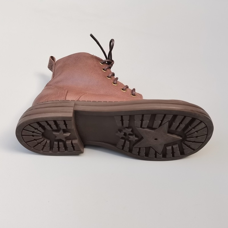 Wide-toe Box Handmade Genuine Leather Ankle Boots Casual Comfortable Women's Shoes