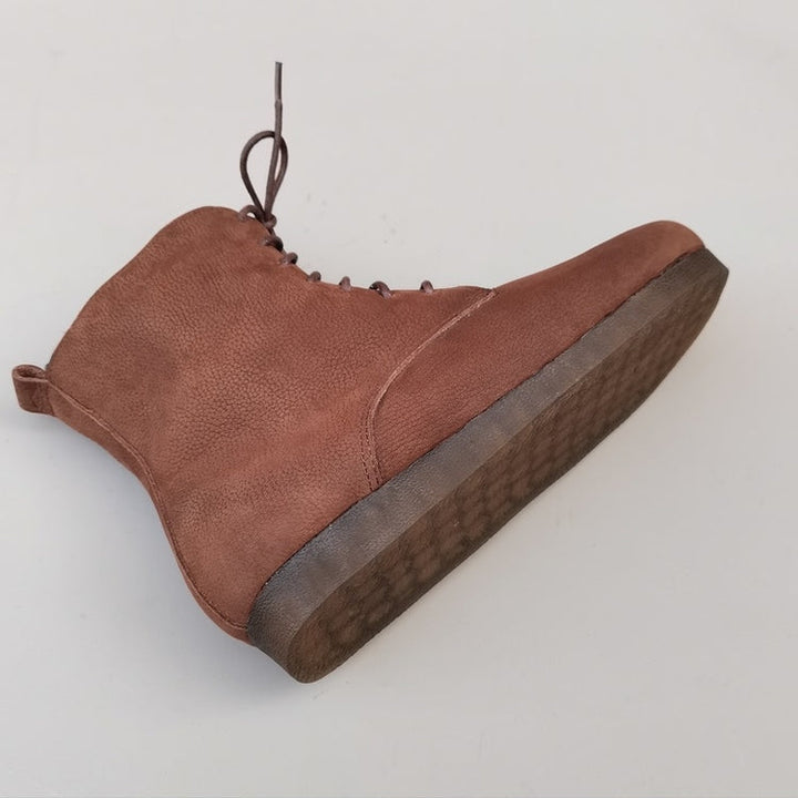 Women's High-Top Winter Boots – Vintage Handmade Cowhide Warm & Comfortable