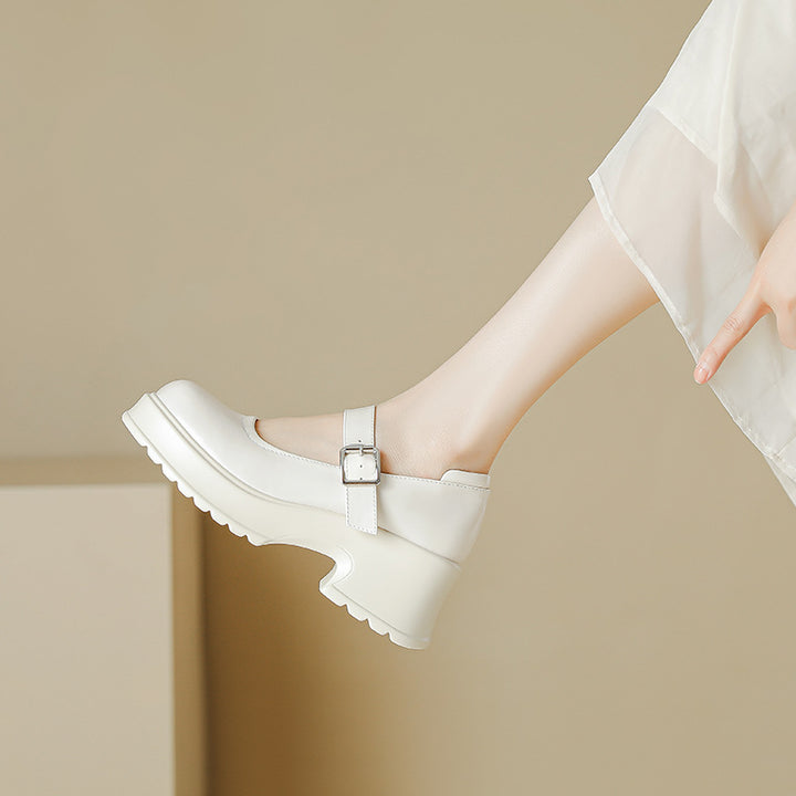 Women's Chunky Platform Mary Jane Pumps – Preppy High Heel Shoes