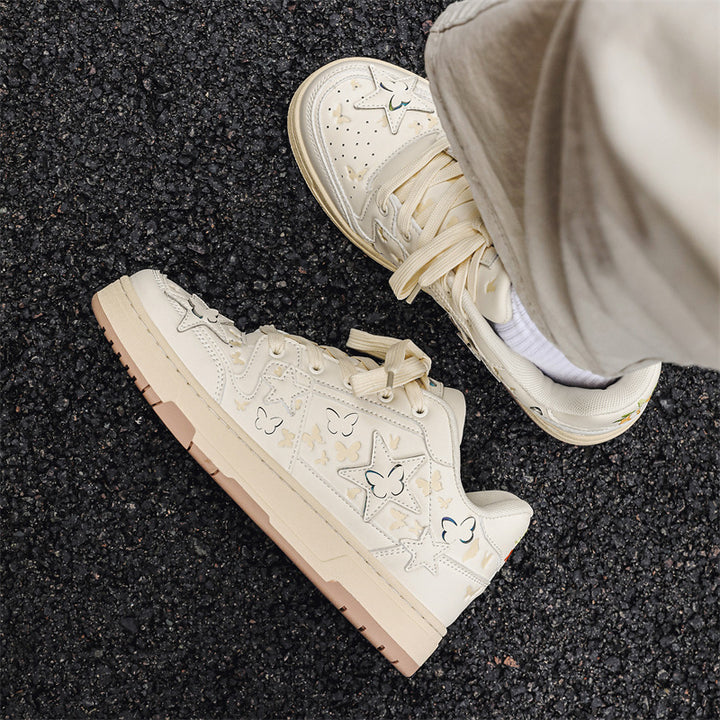 Unisex Low-Top Star Sneakers – Stylish Casual Couple Shoes