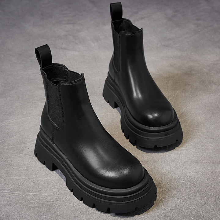 Women's Platform Short Chelsea Boots
