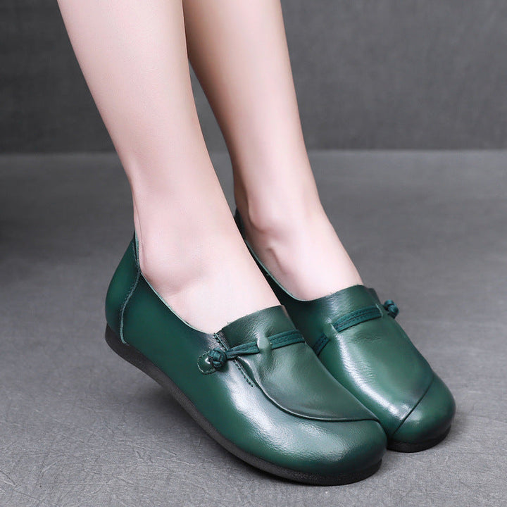 Women's Retro Slip-On Flats – Comfortable Everyday Shoes
