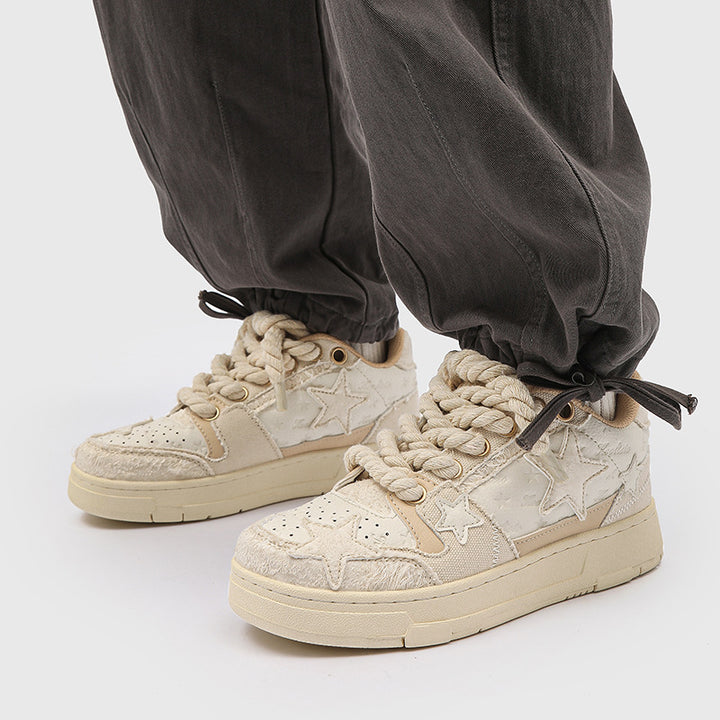 Couple Style Unisex Sneakers – Versatile Lace Design Casual Wear