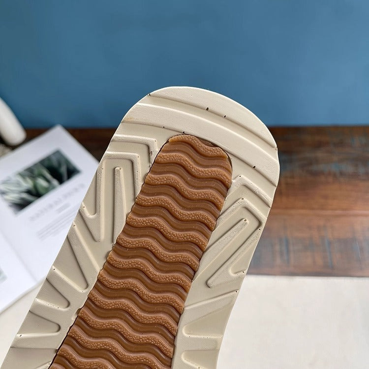 Women's Ugly-Cute Chunky Leather Sandals – Summer Cut-Out & Breathable Design