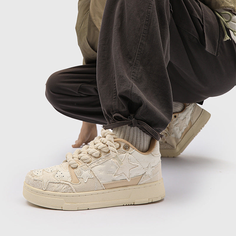 Couple Style Unisex Sneakers – Versatile Lace Design Casual Wear