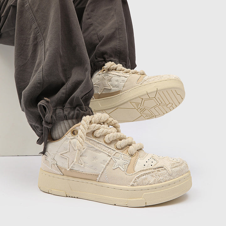 Couple Style Unisex Sneakers – Versatile Lace Design Casual Wear